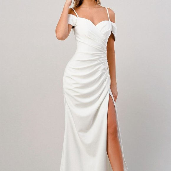Cinderella Dresses & Skirts - NEW OFF WHITE WEDDING BRIDAL PROM PARTY OFF THE SHOULDER